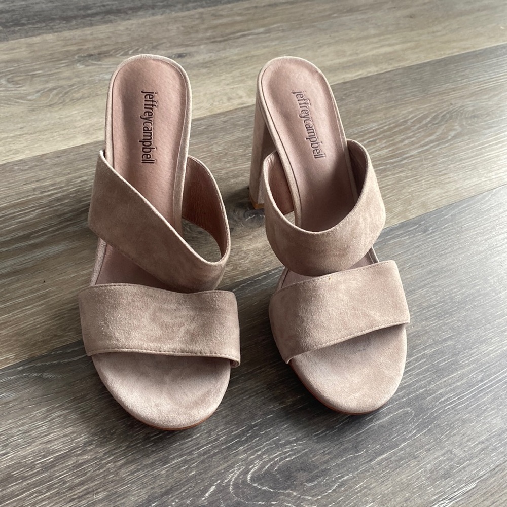 Jeffery Cambell suede mules